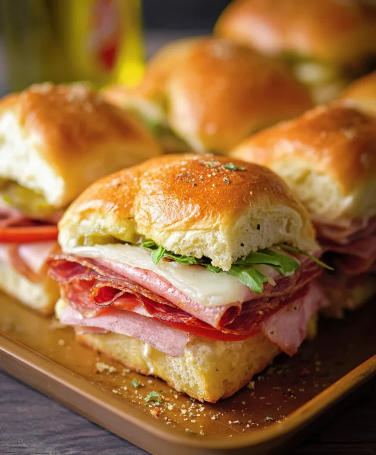 Hot Beef Sub Sliders – Easy Party Appetizer