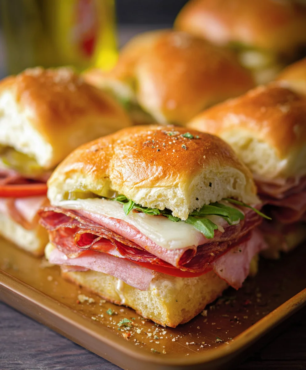 Hot Beef Sub Sliders - Easy Party Appetizer