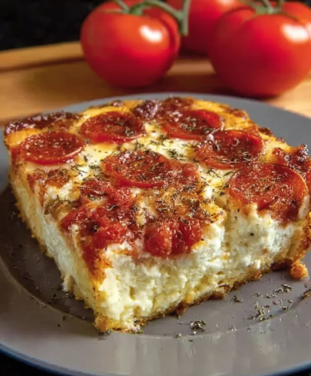 Pizza Cottage Cheese Bake - Easy Healthy Meal