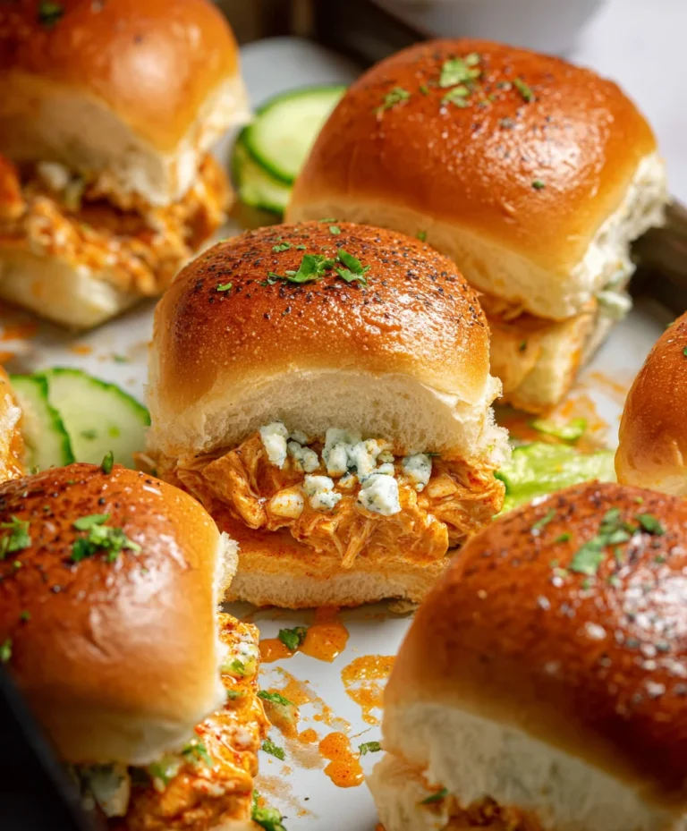 Spicy Buffalo Chicken Sliders- Game Day Favorite