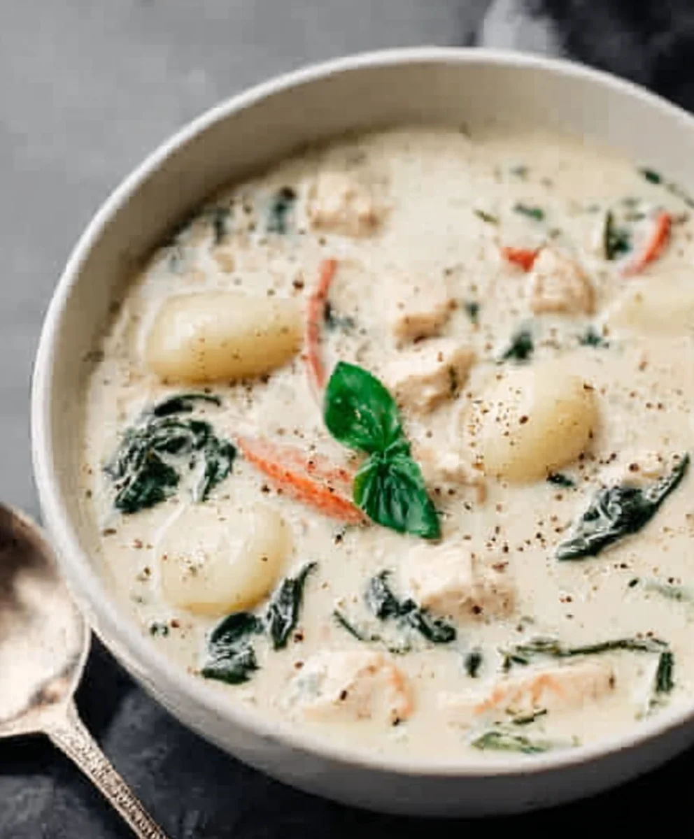 Olive Garden Chicken Gnocchi Soup Recipe - Easy Copycat
