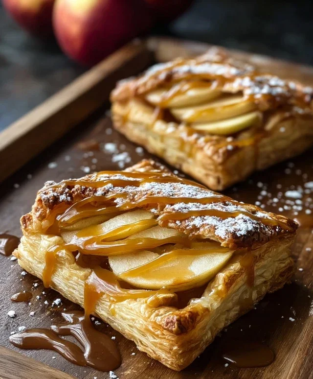 Caramel Apple Puff Pastries