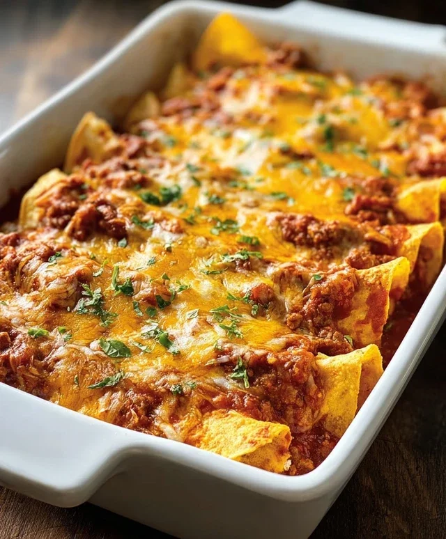 Tortilla Chip Enchiladas