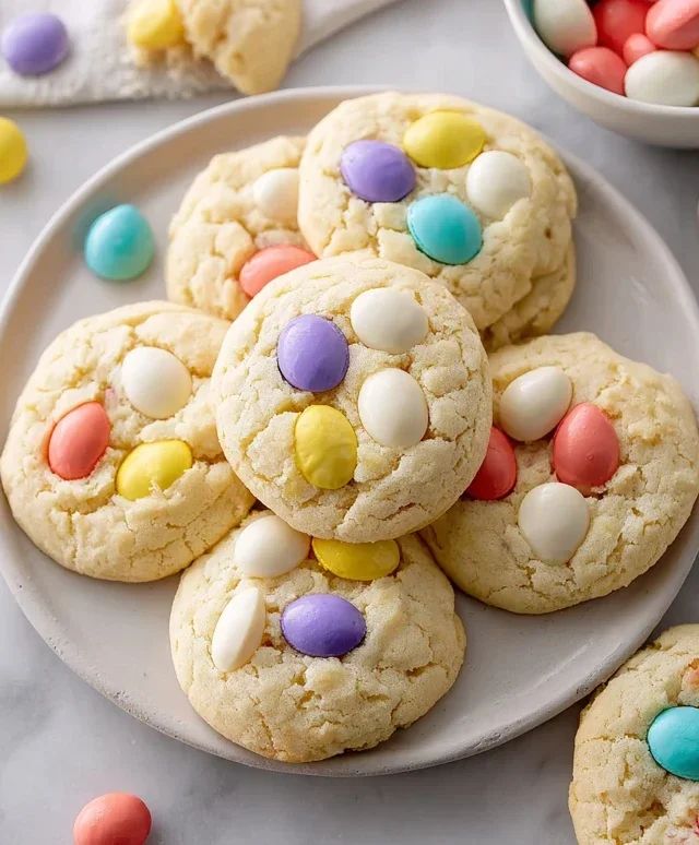 Easter Cake Mix Cookies