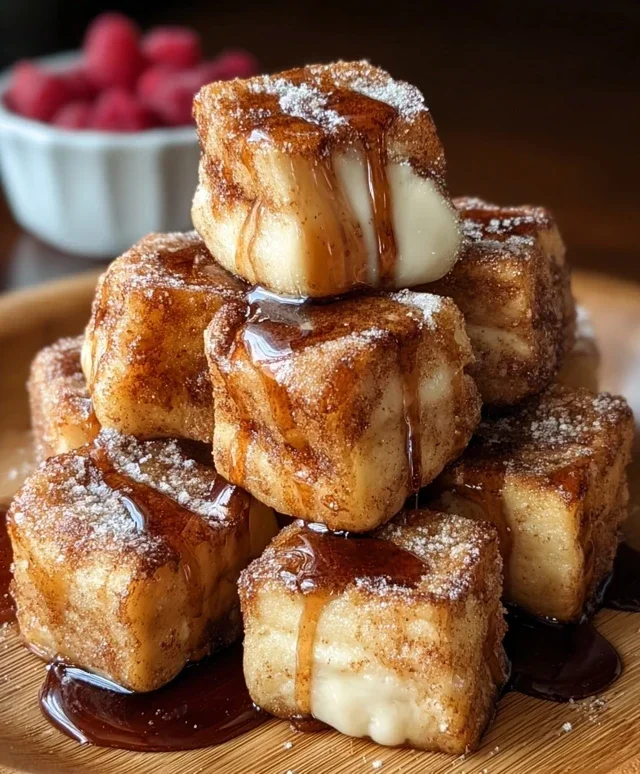Cinnamon Roll French Toast Bites