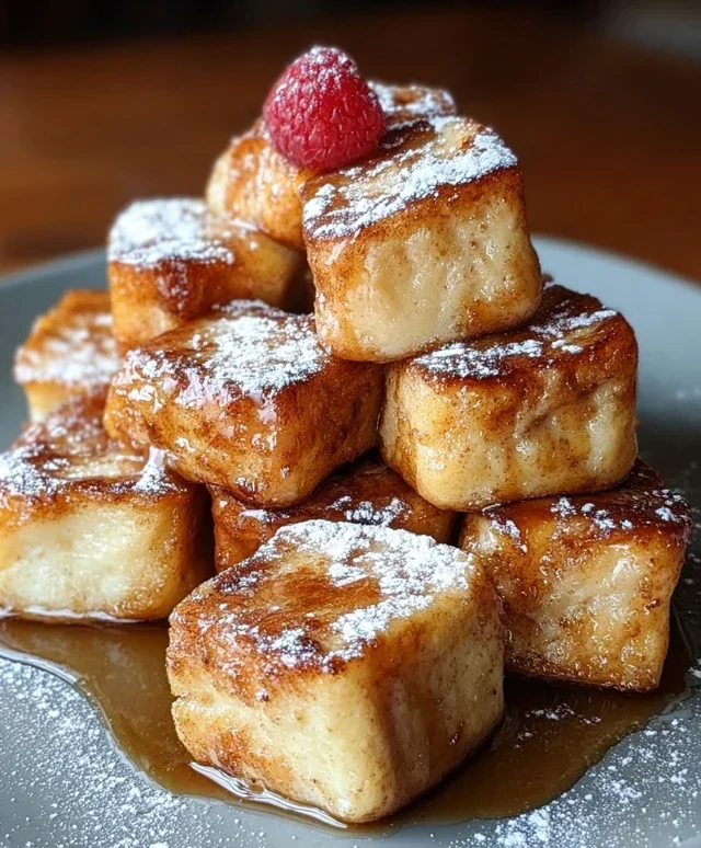Cinnamon Roll French Toast Bites