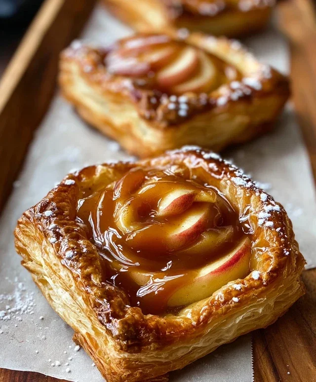 Caramel Apple Puff Pastries