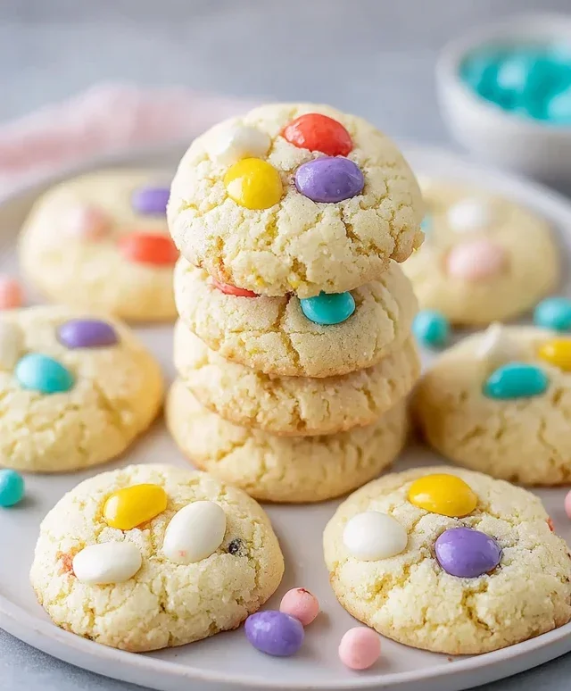 Easter Cake Mix Cookies